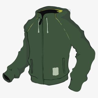 手绘风格男式夹克免抠免抠