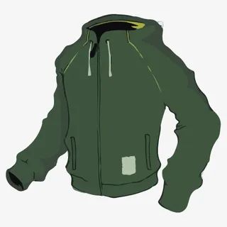 手绘风格男式夹克免抠免抠