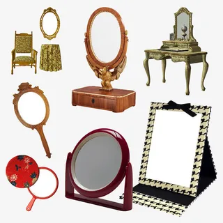 化妆镜子免抠