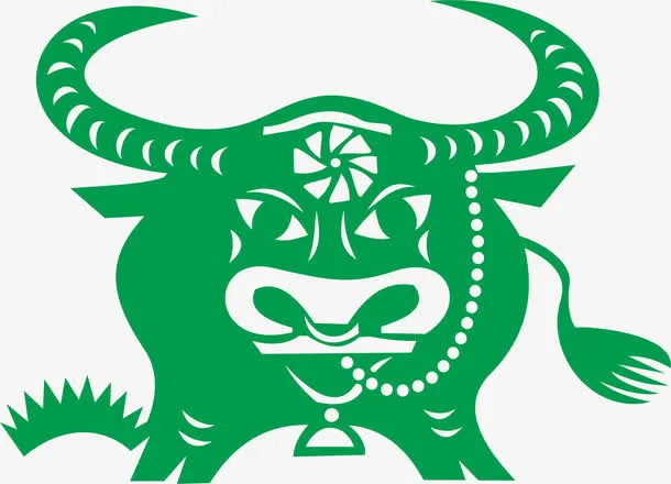 剪纸牛免抠