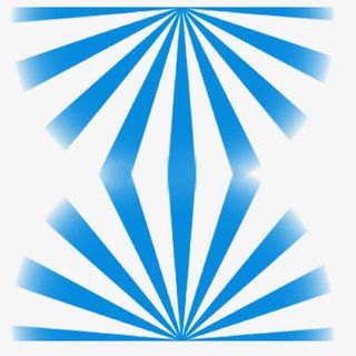 对称蓝色放射线免抠