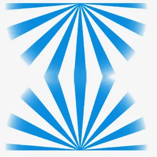 对称蓝色放射线免抠