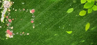 春女装清新绿色淘宝海报背景高清