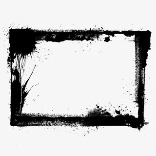 中国风泼墨框免抠