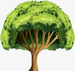 春天的树叶免抠