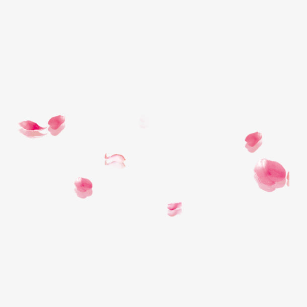 简约飘落樱花花瓣素材免抠
