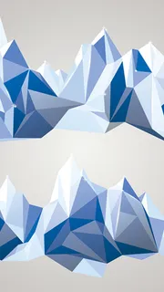 三维立体冰山背景图高清