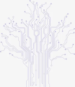 矢量科技电路板树免抠标签元素