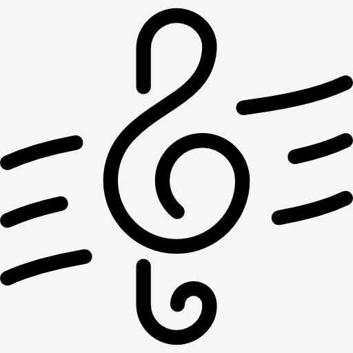 高音谱号图标免抠