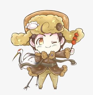 骑仙鹤的小男孩免抠