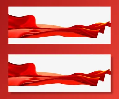 红色飘带 红色丝绸免抠漂浮彩带元素
