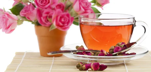 玫瑰茶，鲜花免抠