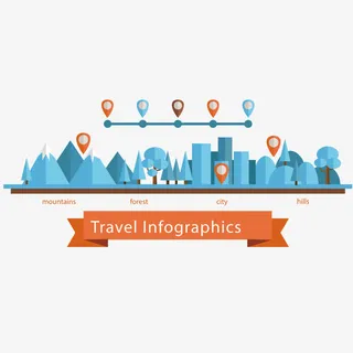 矢量剪影房子建筑免抠