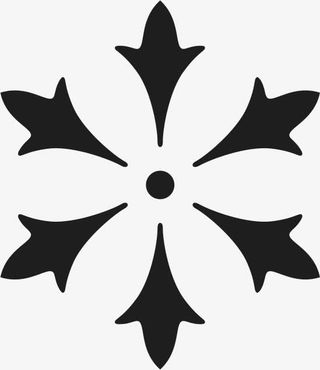 角花底纹花型对称平面图形免抠