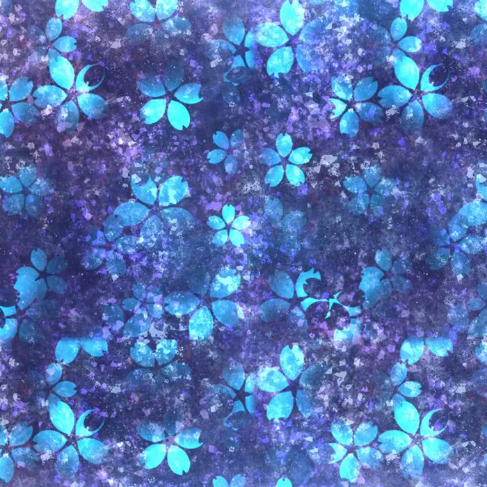 紫底蓝花梦幻纹理背景高清