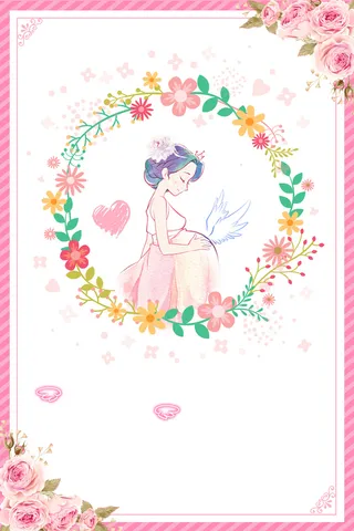 唯美温馨胎教孕妇瑜伽海报背景素材高清