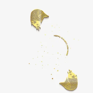 年年有鱼边框免抠