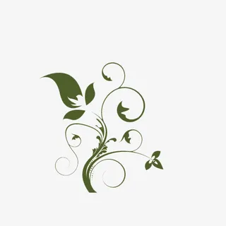 蓝色艳丽花朵免抠