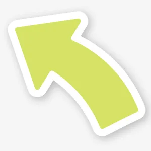 创意绿色箭头矢量素材免抠