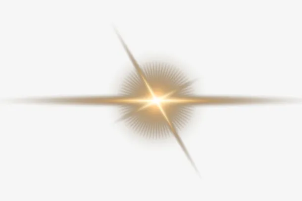 中型金色光芒闪闪发光熠熠生辉免抠