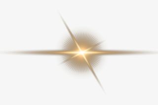 中型金色光芒闪闪发光熠熠生辉免抠