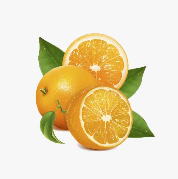 黄色橙子免抠