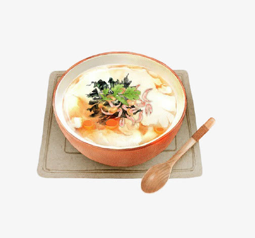 手绘豆腐脑免抠