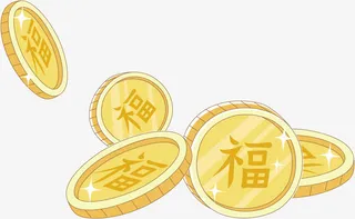 矢量金币免抠