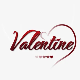 情人节字体免抠