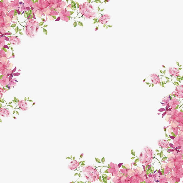 鲜花边框免抠