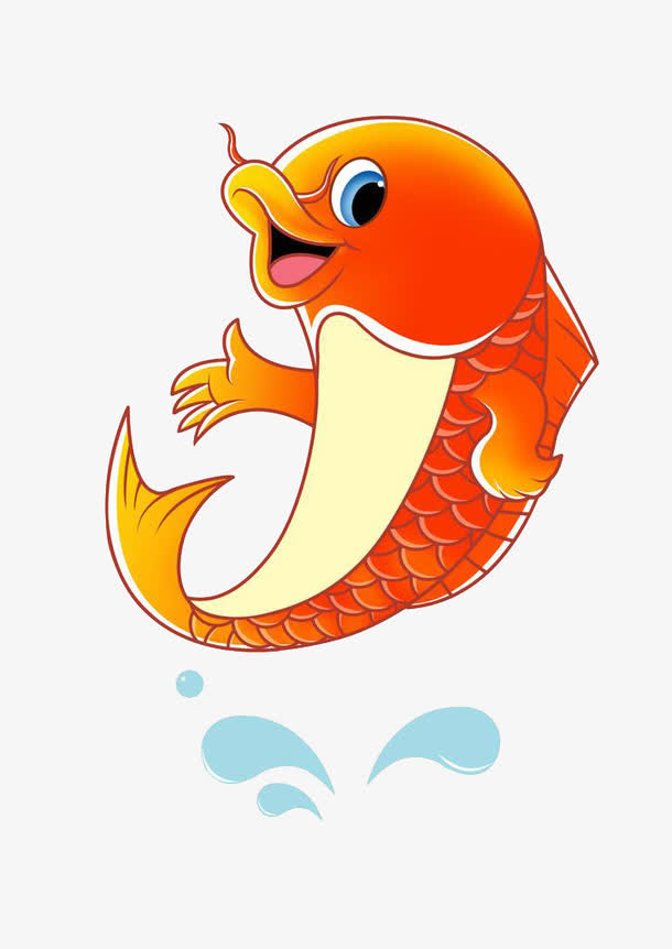 卡通鲤鱼免抠