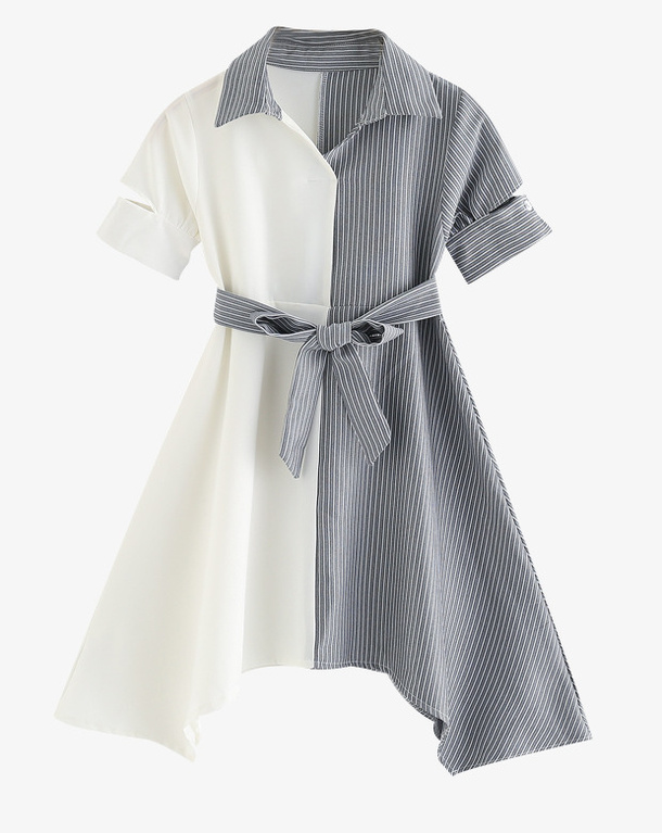 儿童洋气时尚夏季公主连衣裙免抠