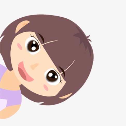 鲜艳活泼六一儿童节促销海报 女孩没有牙免抠
