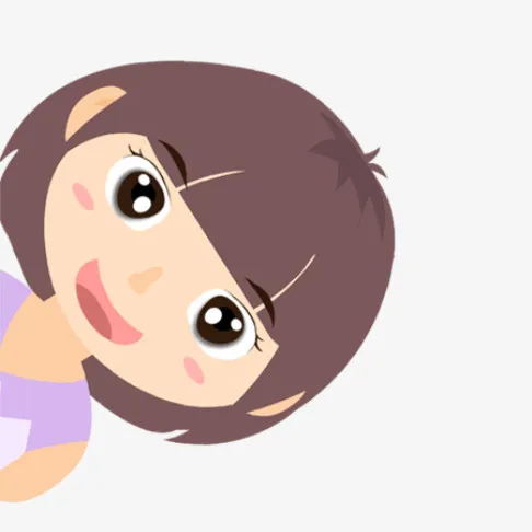 鲜艳活泼六一儿童节促销海报 女孩没有牙免抠