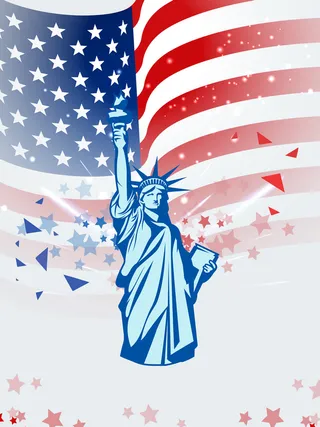 简约时尚自由女神广告高清