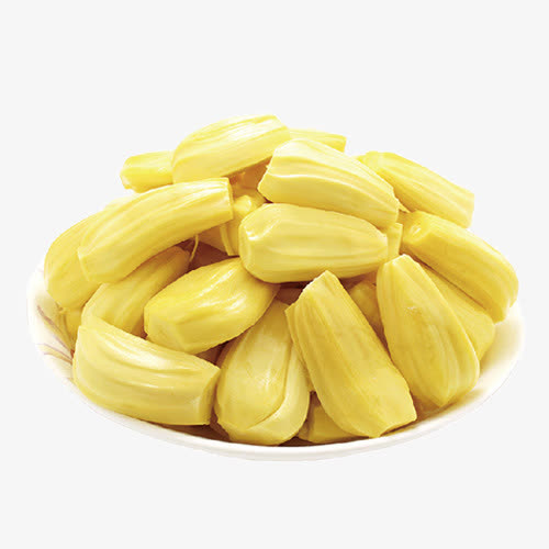 黄色精致装饰菠萝蜜设计图免抠