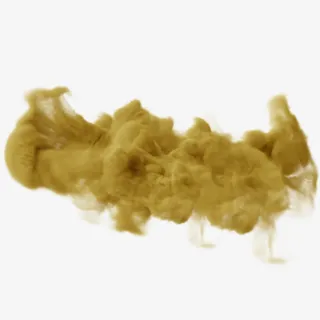 黄色简约装饰朦胧烟雾装饰图免抠