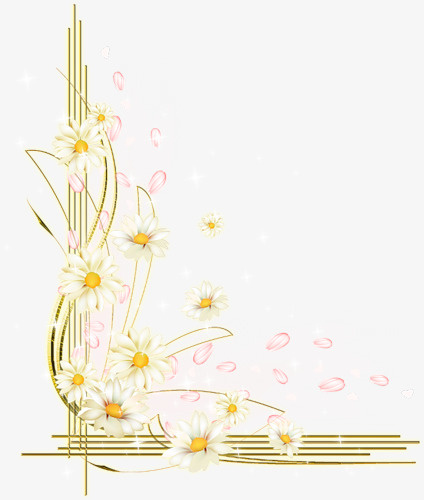 菊花边框免抠素材免抠