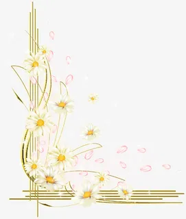 菊花边框免抠素材免抠 菊花边框免抠素材免抠