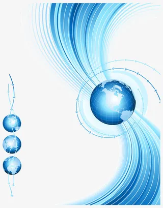 线性地球矢量免抠