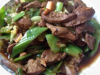 家常辣椒炒鸡肝免抠