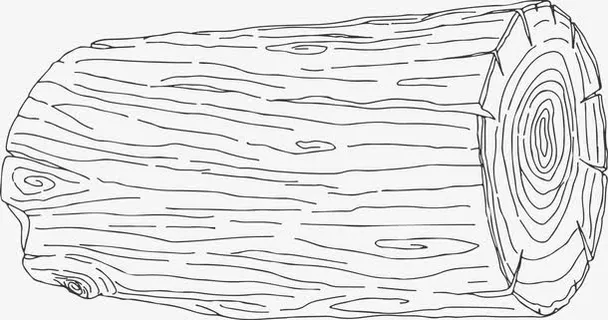 手绘木头素材免抠