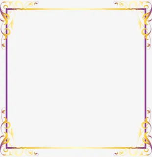 奢华金色边框免抠