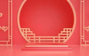 国潮，C4D，微场景，中国风高清