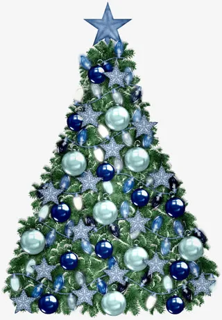 橱窗圣诞树免抠