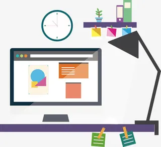 可爱创意开发中元素免抠