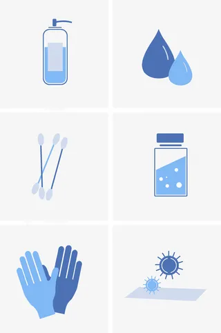 扁平消毒用品免抠