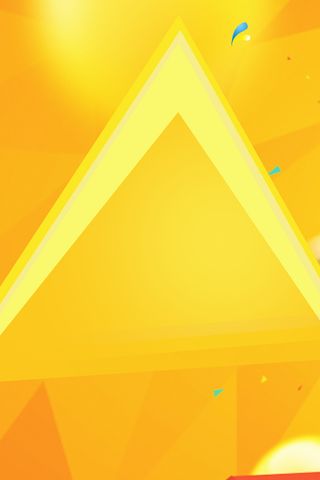 黄色扁平促销清新几何图形背景高清