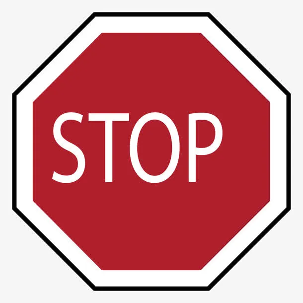 八边形停止智能交通矢量免抠