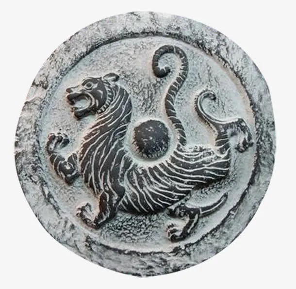 白虎瓦当免抠
